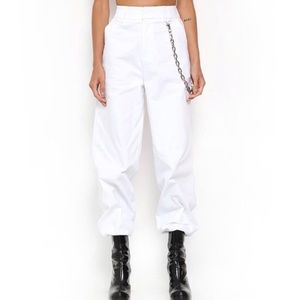 I AM GIA SNOW WHITE COBAIN PANT WITH CHAIN!!